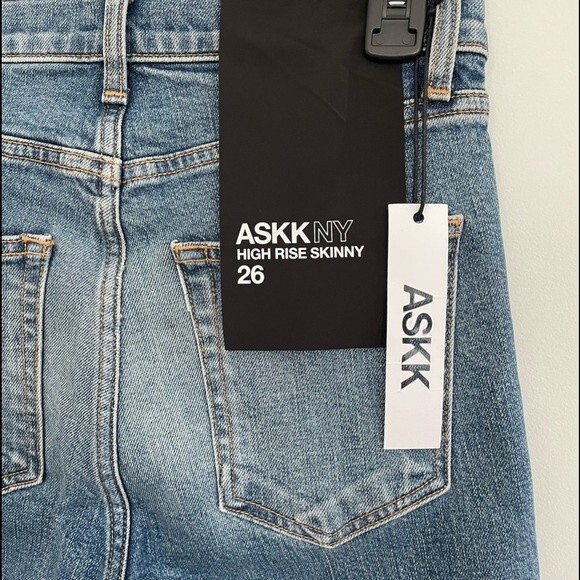 NWT Askk NY‎ High Rise Skinny Jeans Size 26 - Picture 3 of 6